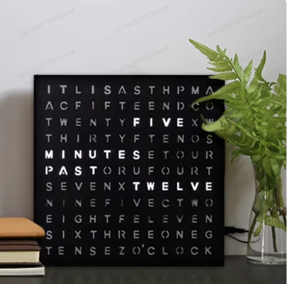 Fashion Creative LED English Display Desktop Clock, Modern Minimalist Desk Clock for Office Study Home Decor
Fashion Creative LED English Display Desktop Clock, Modern Minimalist Desk Clock for Office Study Home Decor