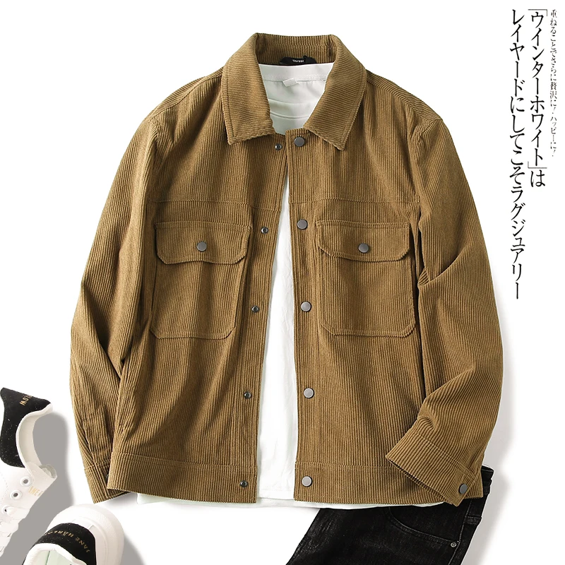 Vintage Casual Men's Loose Fit Corduroy Work Jaet Coat Turn-down Collar Classic Sle Polyester Fiber Long Sve Regular L...
Vintage Casual Men's Loose Fit Corduroy Work Jaet Coat Turn-down Collar Classic Sle Polyester Fiber Long Sve Regular L...