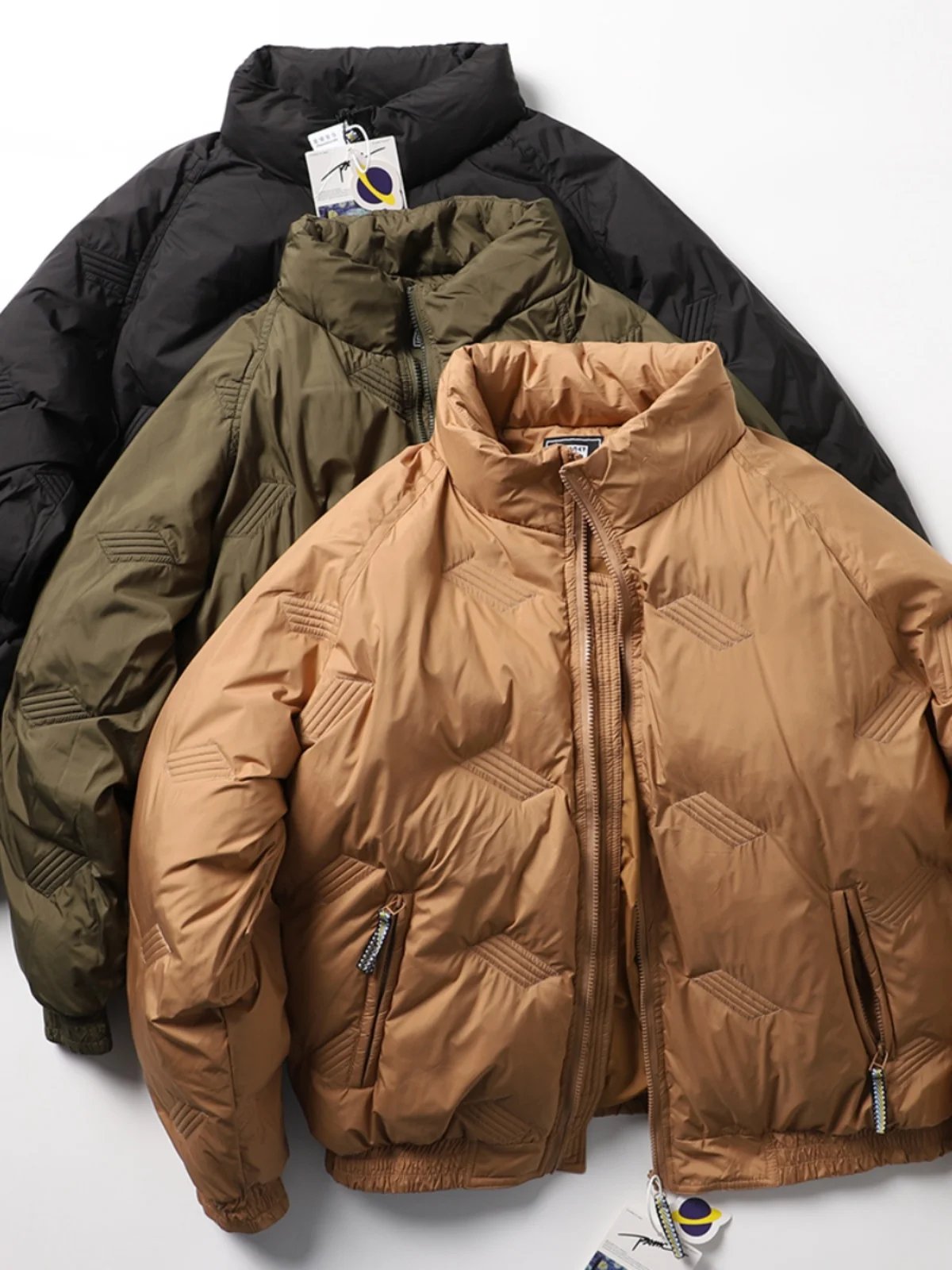 Retro Japanese Sle Loose BF oulder Pad Stitched Cotton Jaet Men's Casual Warm Stand Collar Cotton Coat Outerwear
Retro Japanese Sle Loose BF oulder Pad Stitched Cotton Jaet Men's Casual Warm Stand Collar Cotton Coat Outerwear