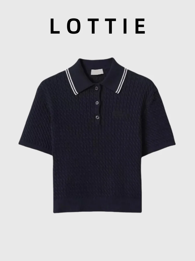 Lottie Summer 2024 ort Sve Knitted irt Logo Embroidery Anti-Aging Twist Design Classic Sle Busin Casual Wool...
Lottie Summer 2024 ort Sve Knitted irt Logo Embroidery Anti-Aging Twist Design Classic Sle Busin Casual Wool...