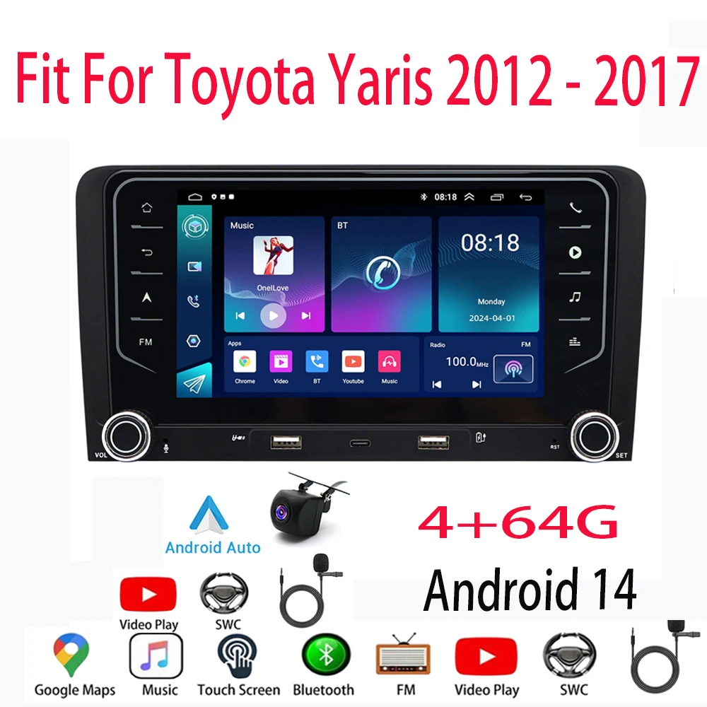 7" Car Stereo Radio Fit For Carplay GPS Navigation For Audi A3 S3 2003 - 2012 Android 14 Android Auto feature 4+64G+AHD camera
7" Car Stereo Radio Fit For Carplay GPS Navigation For Audi A3 S3 2003 - 2012 Android 14 Android Auto feature 4+64G+AHD camera