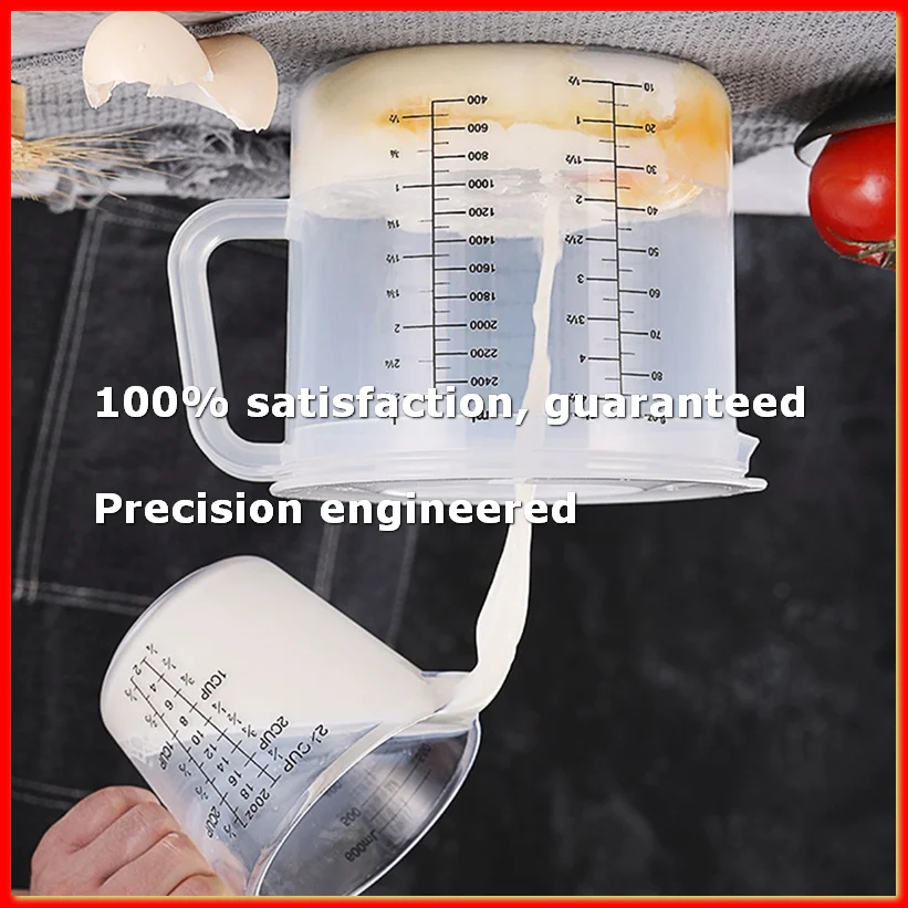 Plastic Ounce Measuring Cups and Mixing Pitcher for Baking with Lid Liquid Measuring /Jar in Ml with Splash Guard-A23R
Plastic Ounce Measuring Cups and Mixing Pitcher for Baking with Lid Liquid Measuring /Jar in Ml with Splash Guard-A23R
