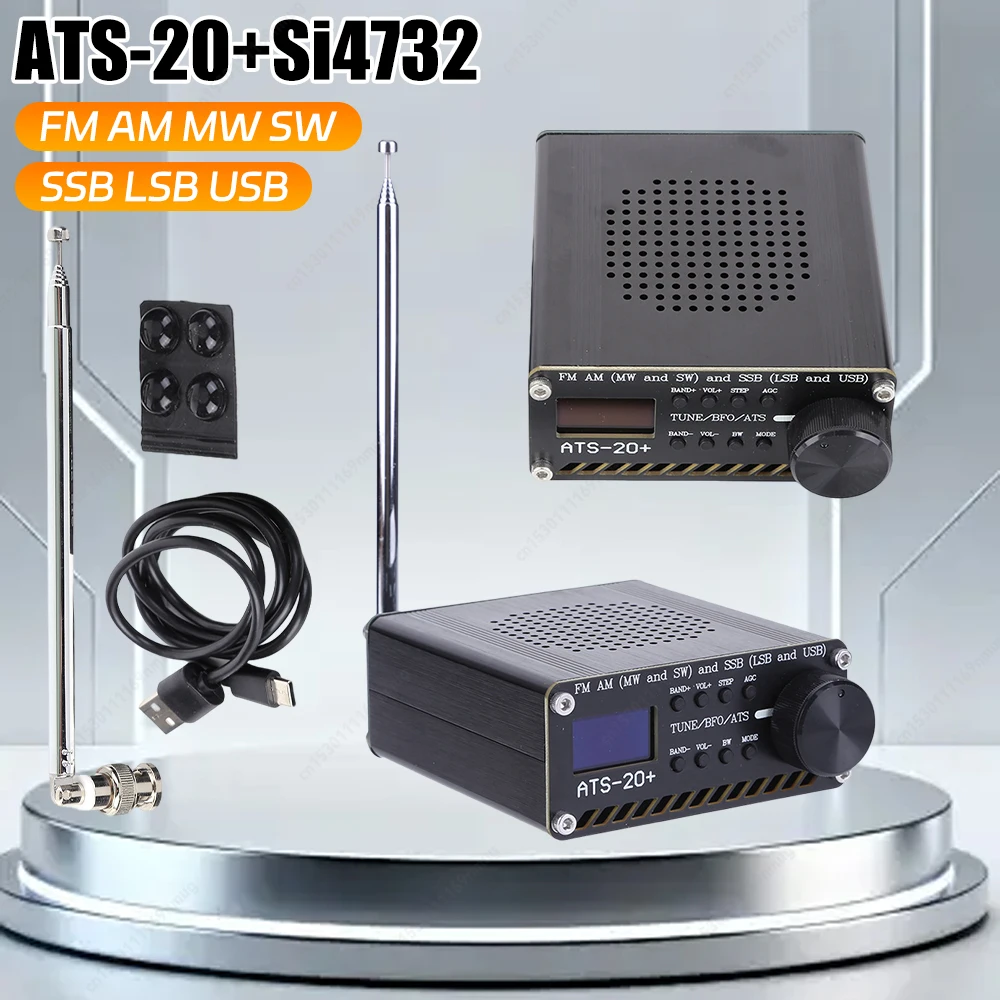 ATS-20+Si4732 Полнодиапазонный радиоприемник со встроенным аккумулятором Сканер FM AM SSB 0,96-дюймовый OLED-экран FM AM MW&SW SSB LSB & USB
ATS-20+Si4732 Полнодиапазонный радиоприемник со встроенным аккумулятором Сканер FM AM SSB 0,96-дюймовый OLED-экран FM AM MW&SW SSB LSB & USB