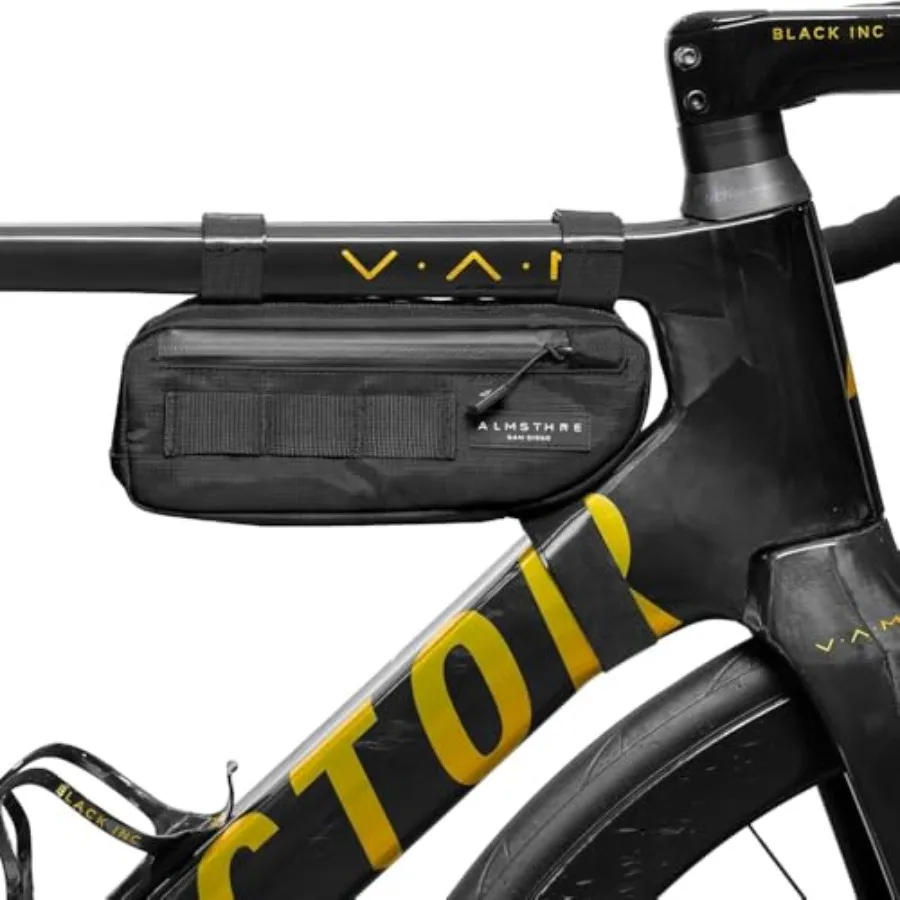 Bike Frame Bag Weather-Resistant Nylon, Black, Waterproof Zippers Dual-Sided Access for Road, MTB, and Ebike Frames
Bike Frame Bag Weather-Resistant Nylon, Black, Waterproof Zippers Dual-Sided Access for Road, MTB, and Ebike Frames