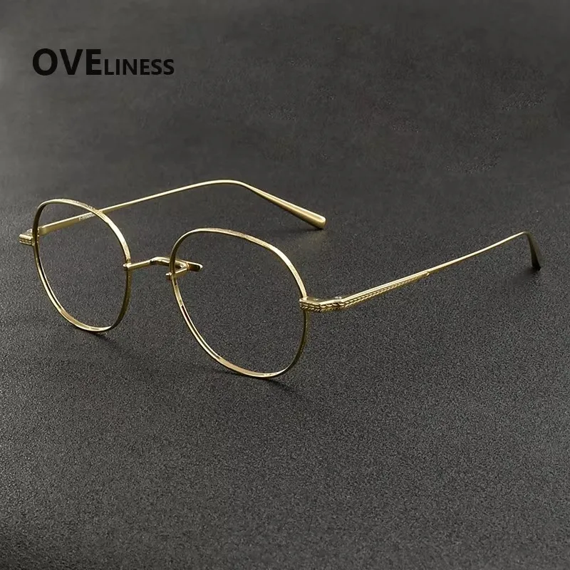 Pure Titanium Eyeglasses Frame Women Round Brand Design Glasses frame Men Ultralight Retro Eyewear Spectacles
Pure Titanium Eyeglasses Frame Women Round Brand Design Glasses frame Men Ultralight Retro Eyewear Spectacles
