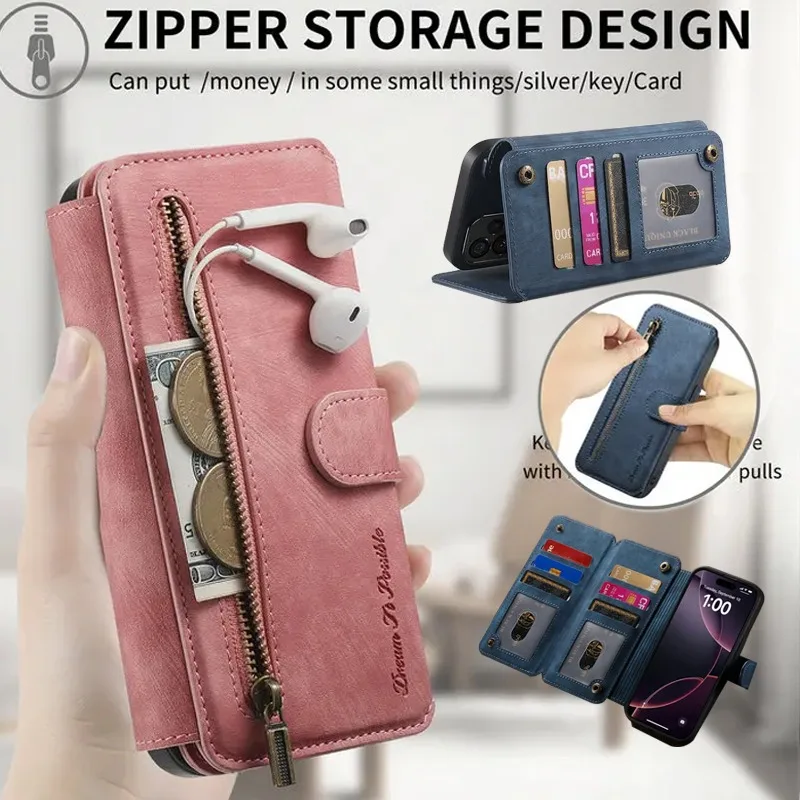 Кожаный чехол-кошелек с отделением для карт на молнии для Honor X8C X8A X60 GT Pro X7B X50i Plus X40i X7, противоударный чехол с откидным кольцом-держателем
Кожаный чехол-кошелек с отделением для карт на молнии для Honor X8C X8A X60 GT Pro X7B X50i Plus X40i X7, противоударный чехол с откидным кольцом-держателем