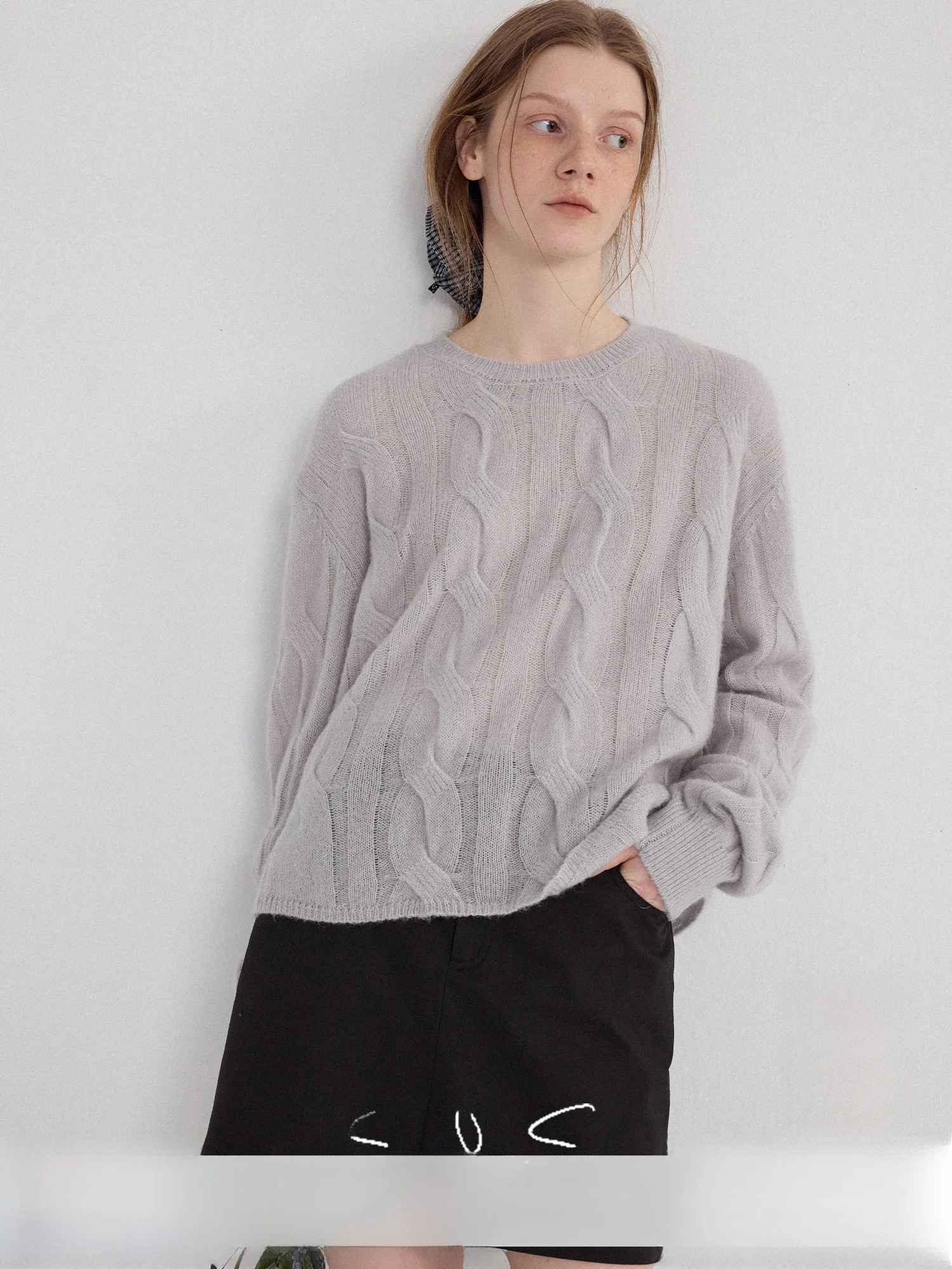 Ultra Soft Cashmere Knitted Pullover Relaxing Twist Flower Design Women's Fashion Straight Cut Wool Blend Spring Top
Ultra Soft Cashmere Knitted Pullover Relaxing Twist Flower Design Women's Fashion Straight Cut Wool Blend Spring Top