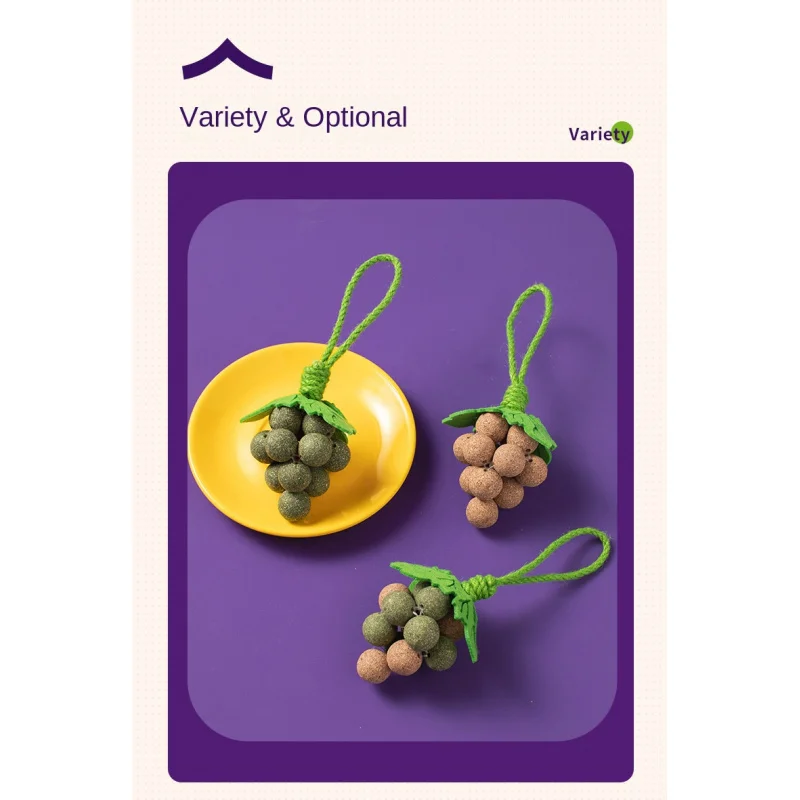 New Toy Grape Year-Old Fragrant Multi-Flavor Catnip Molar Tooth Cleaning Self-Hi Pet Toy 
New Toy Grape Year-Old Fragrant Multi-Flavor Catnip Molar Tooth Cleaning Self-Hi Pet Toy