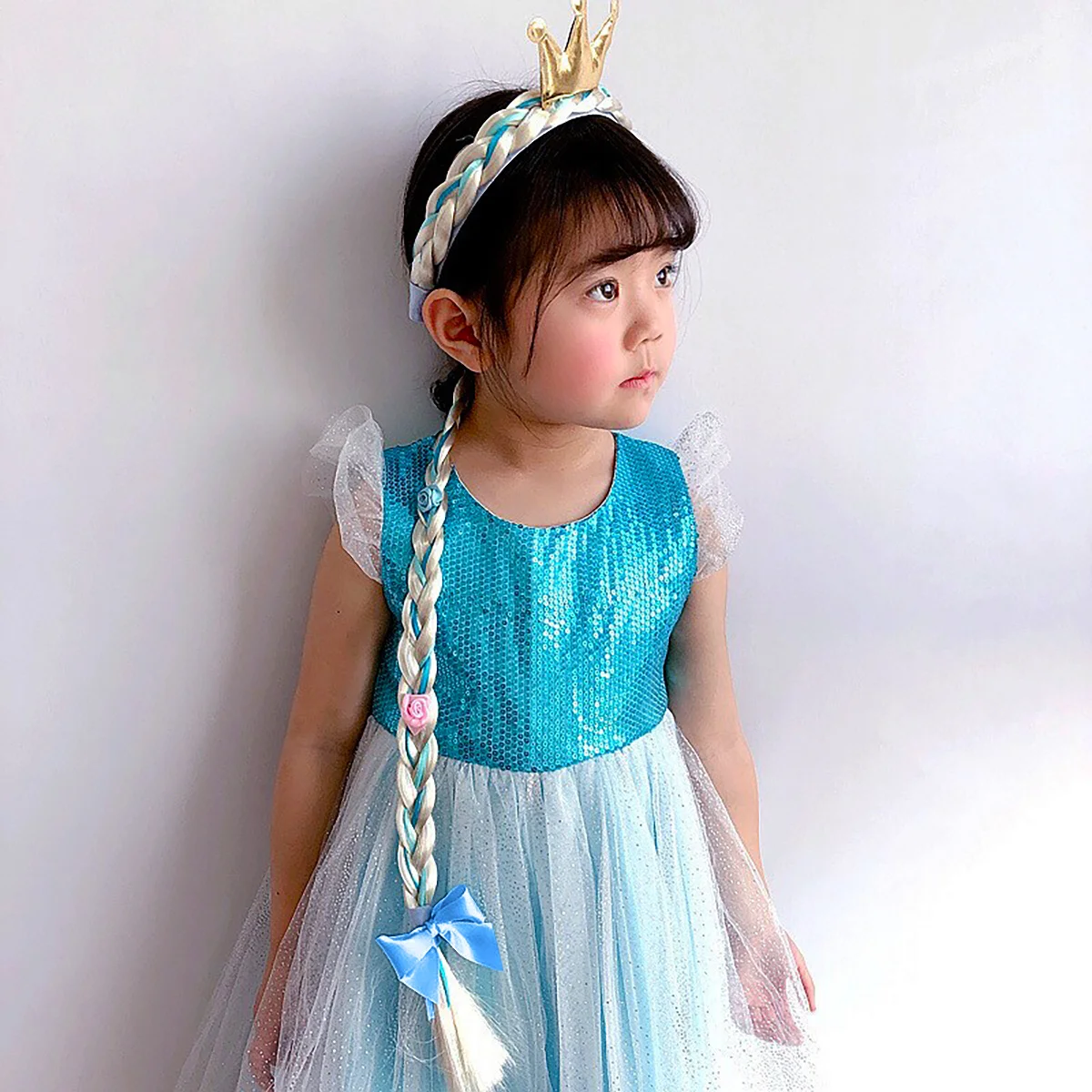 1Pcs Princess Crown Hairband Colorful Fake Braid 50cm Long for Party Stage Festival Hair Band for Crown Hair Band 
1Pcs Princess Crown Hairband Colorful Fake Braid 50cm Long for Party Stage Festival Hair Band for Crown Hair Band