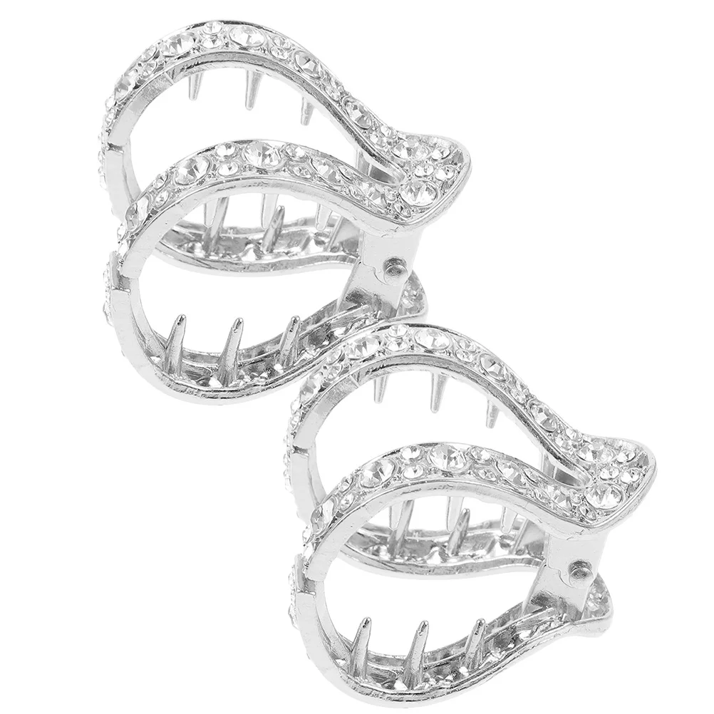 2pcs Rhinestone Hair Claw Clips High Ponytail Holder For Short Thin Hair French Clips Women Styling Accessories Party Wedding
2pcs Rhinestone Hair Claw Clips High Ponytail Holder For Short Thin Hair French Clips Women Styling Accessories Party Wedding