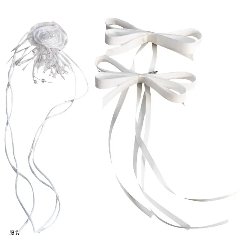 D0UD Versatile Ribbon Hair Bows for Women Easy Attach Clips Rose Flower Choker
D0UD Versatile Ribbon Hair Bows for Women Easy Attach Clips Rose Flower Choker