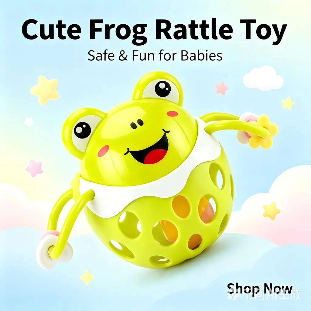 Cute Frog Baby Rattle Toy Soft Hollow Hand Grasp Teether Ball BPA Free Infant Sensory Training Chew Toy Early Educational Toy Fo
Cute Frog Baby Rattle Toy Soft Hollow Hand Grasp Teether Ball BPA Free Infant Sensory Training Chew Toy Early Educational Toy Fo