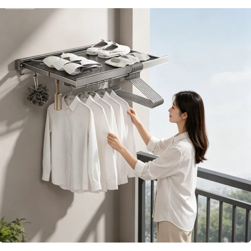Foldable Wall Mounted Hook Rack Multifunctional Hat Clothes Organizer Space Saving for Entryway Bathroom Balcony
Foldable Wall Mounted Hook Rack Multifunctional Hat Clothes Organizer Space Saving for Entryway Bathroom Balcony