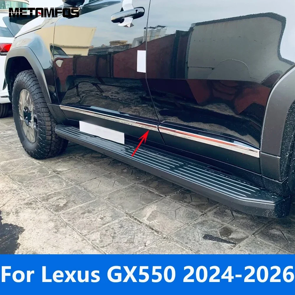 For Lexus GX550 2024 2025 2026 Chrome Door Side Line Strip Body Skirt Molding Trim Sticker Exterior Accessories Car Styling
For Lexus GX550 2024 2025 2026 Chrome Door Side Line Strip Body Skirt Molding Trim Sticker Exterior Accessories Car Styling