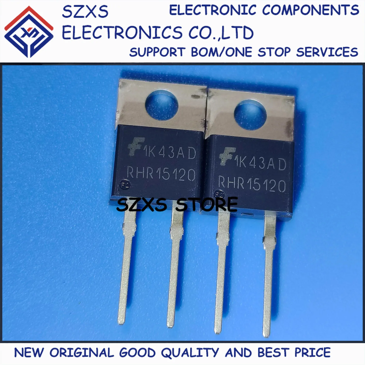 New Original 10Pcs RHR15120 TO-220 1200V 15A Fast Recovery Diode In Stock Electronic Components Good Quality
New Original 10Pcs RHR15120 TO-220 1200V 15A Fast Recovery Diode In Stock Electronic Components Good Quality