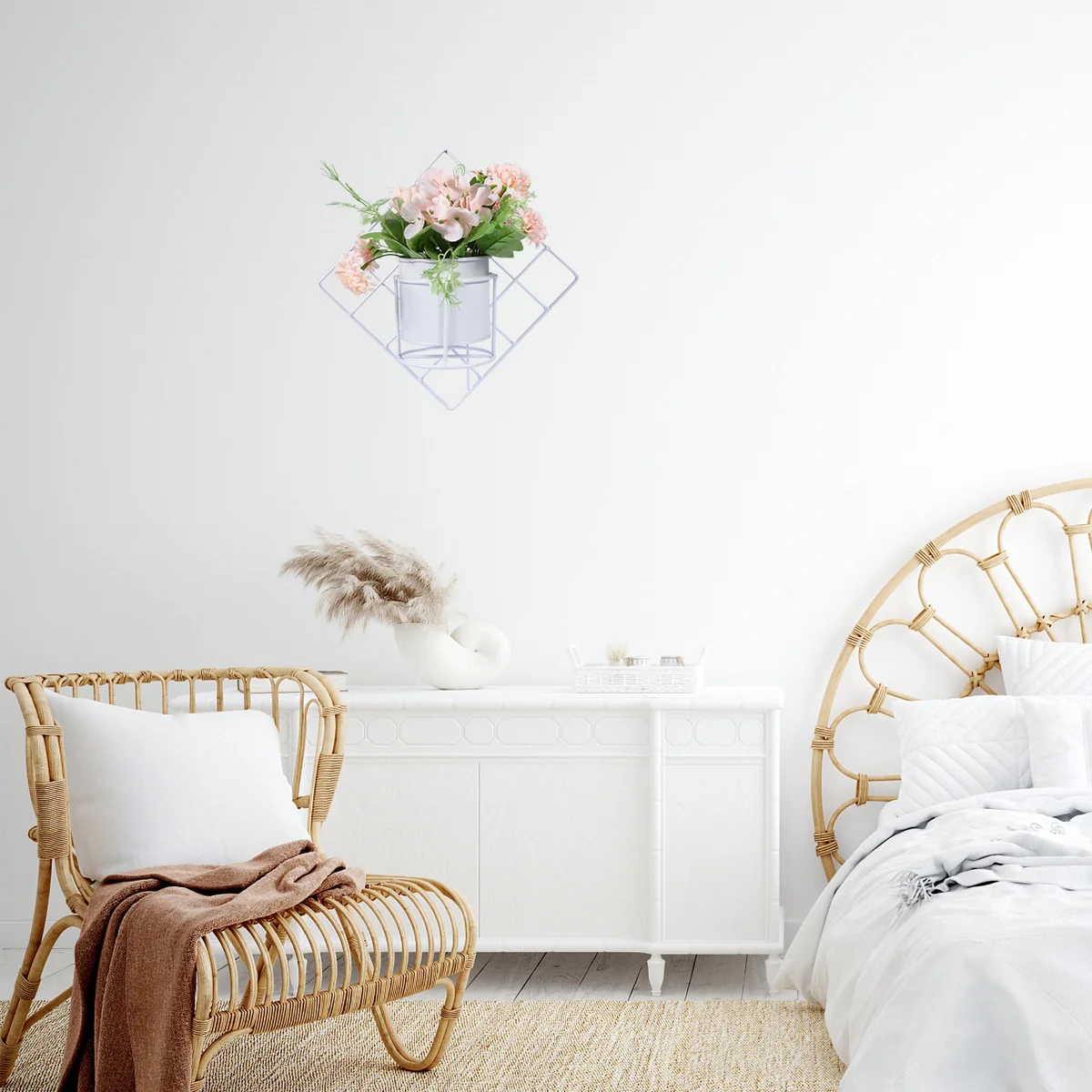 Metal Hanging Basket Iron Flower Hanging Self Pot Holder Garden Decor Indoor Outdoor Rustproof Geometric Design
Metal Hanging Basket Iron Flower Hanging Self Pot Holder Garden Decor Indoor Outdoor Rustproof Geometric Design