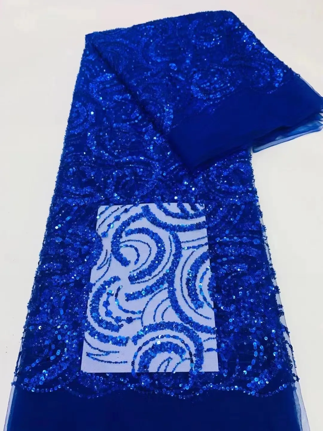 Sequin Lace Fabric 5 Yards For Wedding Party Hand Crystal Beads Glitter Sequence 2023 High Quality Luxury Beaded African Tulle
Sequin Lace Fabric 5 Yards For Wedding Party Hand Crystal Beads Glitter Sequence 2023 High Quality Luxury Beaded African Tulle