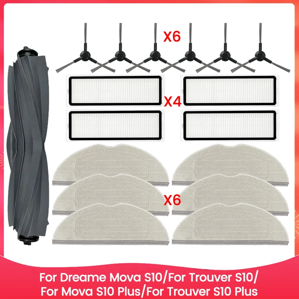 BFYL For Dreame Mova S10/Trouver S10/Mova S10 Plus/Trouver S10 Plus Accessories Kit Brush Hepa Filter Mop Cloth
BFYL For Dreame Mova S10/Trouver S10/Mova S10 Plus/Trouver S10 Plus Accessories Kit Brush Hepa Filter Mop Cloth