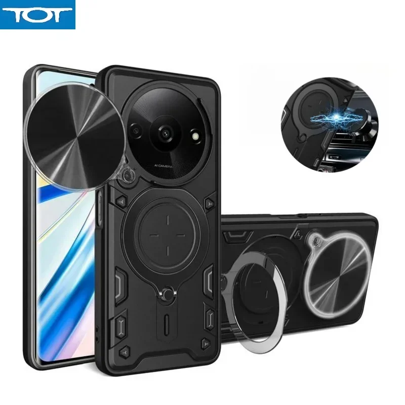 Armor Funda For Xiaomi Redmi A3 Magnetic Ring Holder Shockproof Case For Redmy A3 A 3 RedmiA3 4G Slide Camera Protection Cover
Armor Funda For Xiaomi Redmi A3 Magnetic Ring Holder Shockproof Case For Redmy A3 A 3 RedmiA3 4G Slide Camera Protection Cover