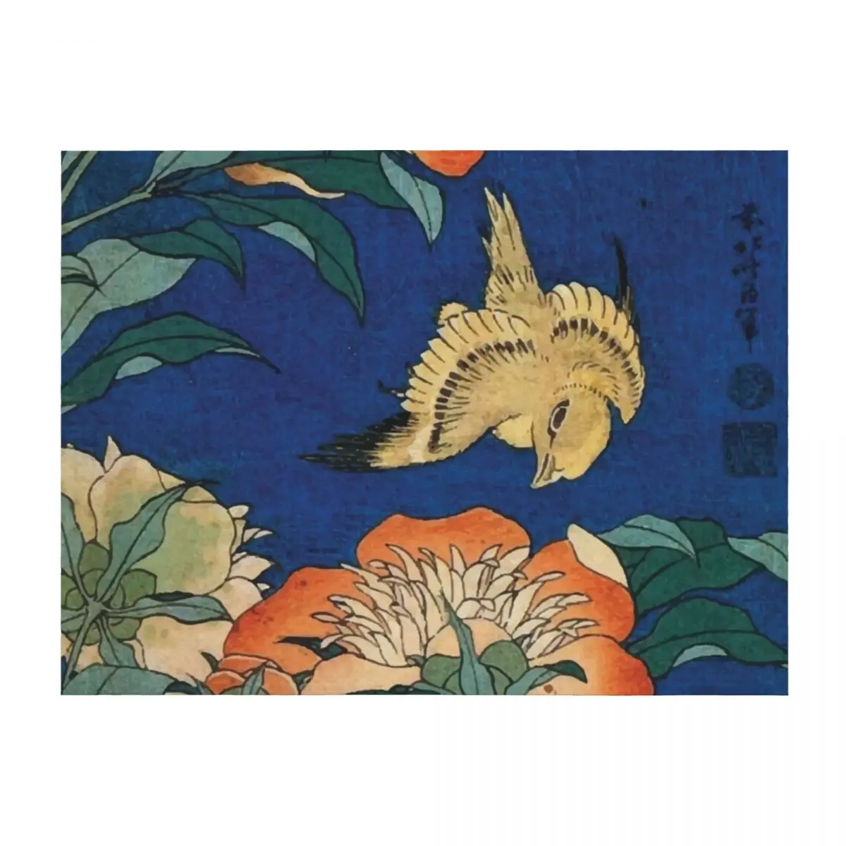 Katsushika Hokusai | Canary and Peony Throw Blanket Moving Weighted Summer warm for winter Blankets 
Katsushika Hokusai | Canary and Peony Throw Blanket Moving Weighted Summer warm for winter Blankets