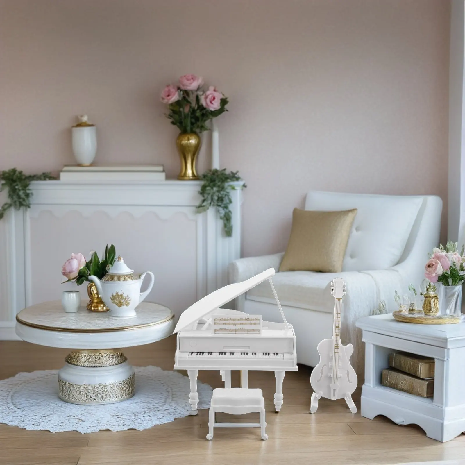3Pcs Miniature Piano Dollhouse Furniture Tiny Piano Realistic Design Sturdy Upright Mini Musical Instrument for Home Desk
3Pcs Miniature Piano Dollhouse Furniture Tiny Piano Realistic Design Sturdy Upright Mini Musical Instrument for Home Desk