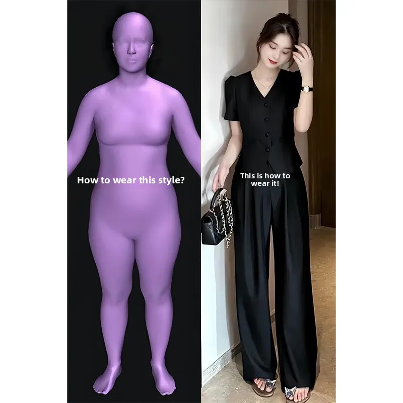 Summer Fashion Set Luxury Sensation Small Fragrance Style Top Wide Leg Pants Aesthetic And Elegant Professional Suit
Summer Fashion Set Luxury Sensation Small Fragrance Style Top Wide Leg Pants Aesthetic And Elegant Professional Suit