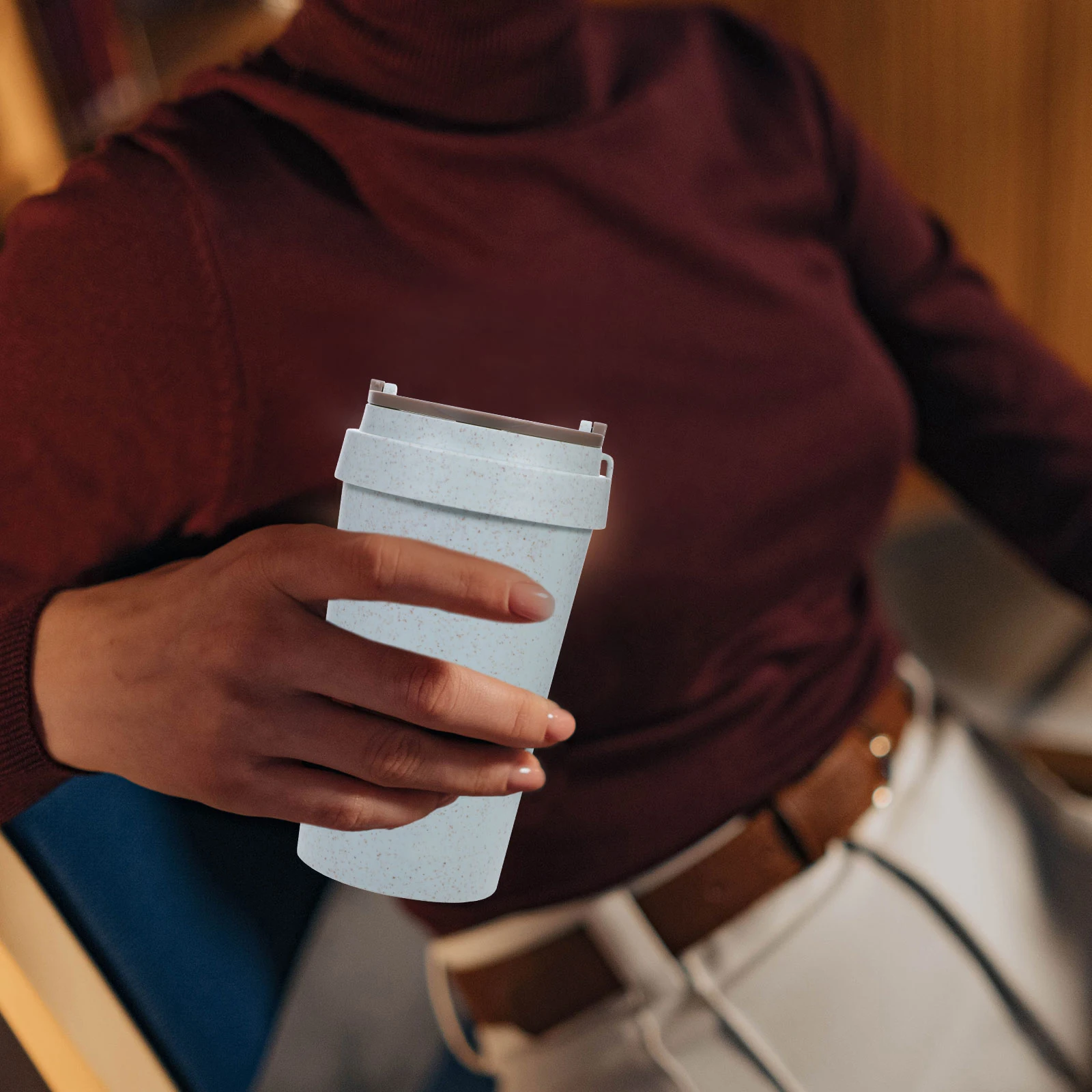 Chic Wheat Coffee Cup Plastic Leakproof Lid Cold Drink Outdoor Portable Juice Milk Cup Reusable Coffee Holder 
Chic Wheat Coffee Cup Plastic Leakproof Lid Cold Drink Outdoor Portable Juice Milk Cup Reusable Coffee Holder