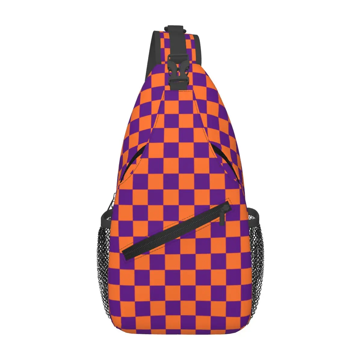 Orange And Purple Checkerboard Crossbody Sling Bags SmallChest Bag Shoulder Backpack Daypack for Hiking Travel Cycling Pack
Orange And Purple Checkerboard Crossbody Sling Bags SmallChest Bag Shoulder Backpack Daypack for Hiking Travel Cycling Pack