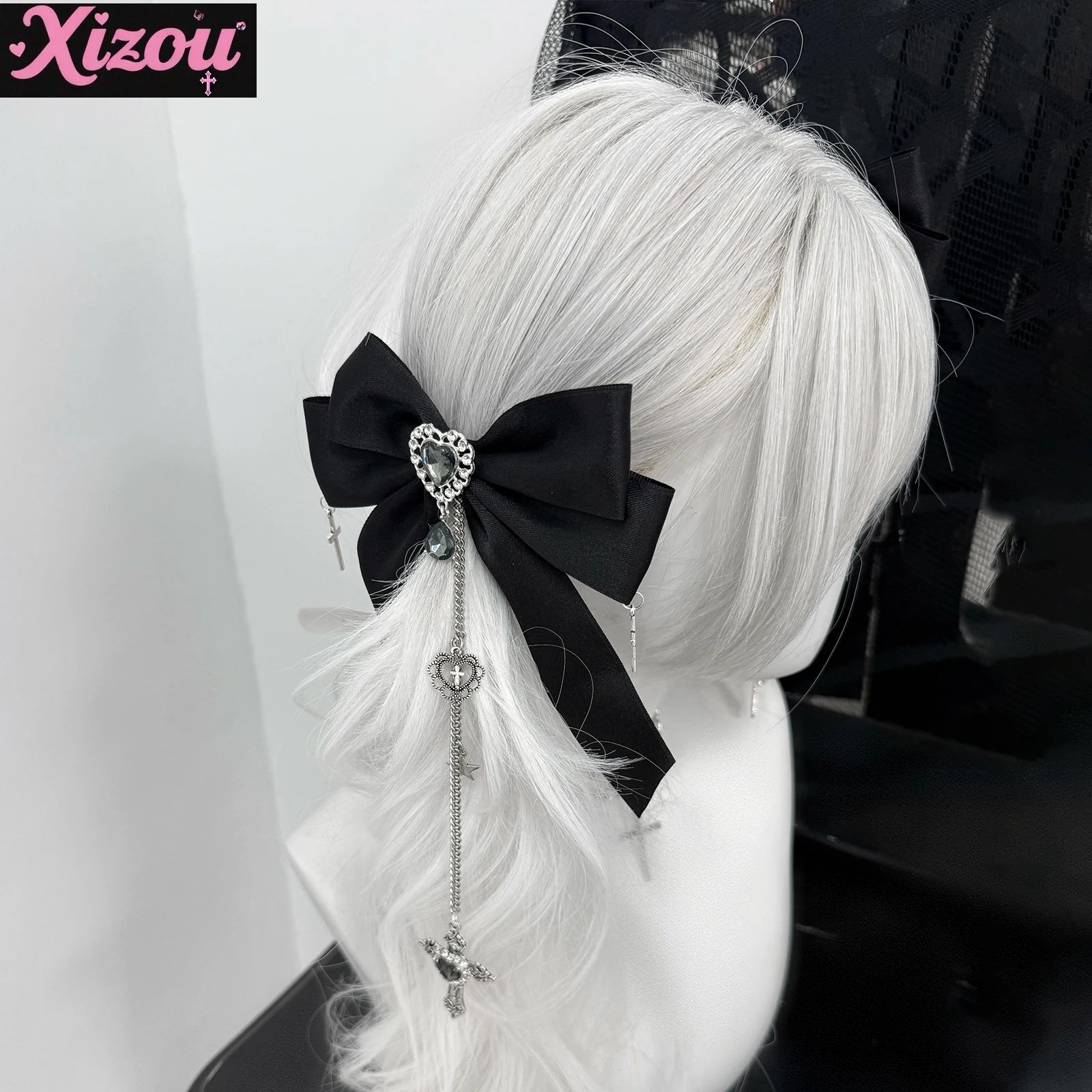 Japanese Lolita Dark Girl Hair Accessoires Versatile Original Mine Hairpin Subculture Headdress Rhinestone Pendant Cross Hairpin
Japanese Lolita Dark Girl Hair Accessoires Versatile Original Mine Hairpin Subculture Headdress Rhinestone Pendant Cross Hairpin