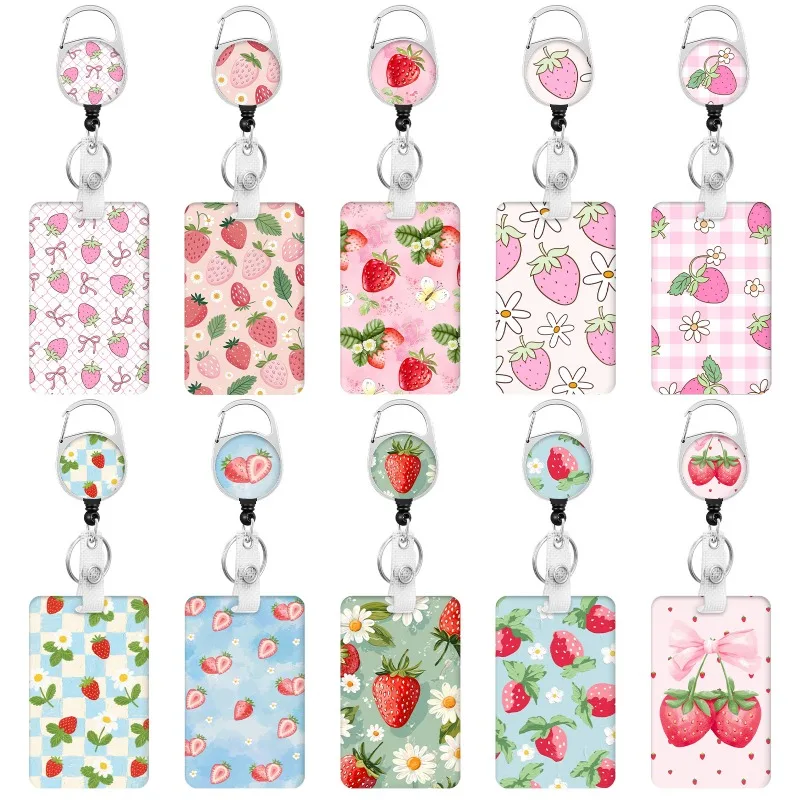 Strawberry Bow Badge Reel Set for Women Kawaii Cartoon Zinc Alloy Retractable ID Holder with 360° Clip Cute Office Accessory
Strawberry Bow Badge Reel Set for Women Kawaii Cartoon Zinc Alloy Retractable ID Holder with 360° Clip Cute Office Accessory