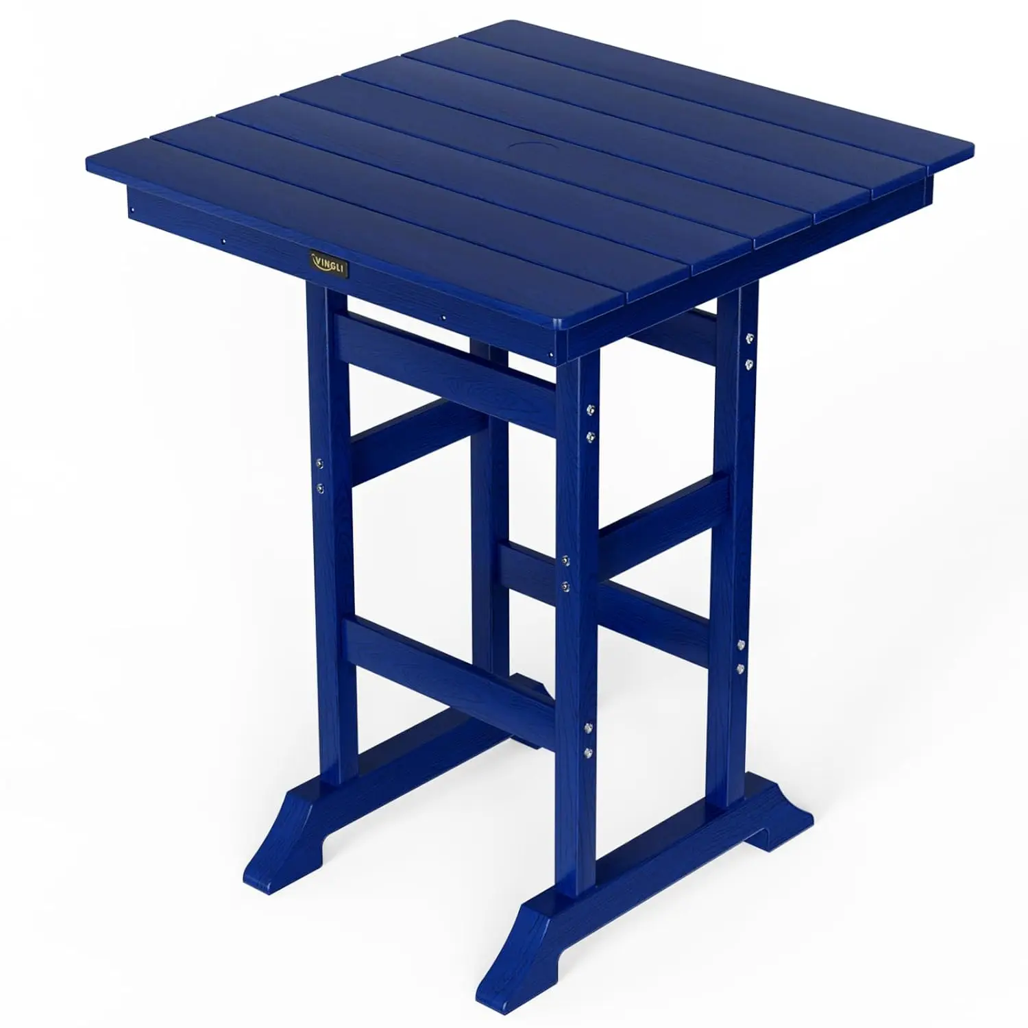32" All Weather Square Bar Height Table with Umbrella Hole for Patio Garden Poolside, Customized
32" All Weather Square Bar Height Table with Umbrella Hole for Patio Garden Poolside, Customized