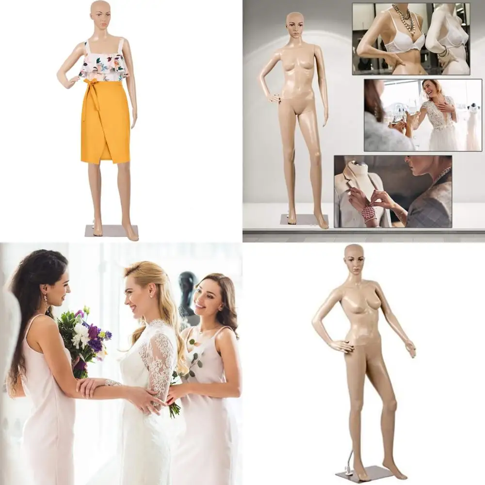 69 Female Full Body Mannequin with Detachable Head and Arms, Rotatable Stand, Metal Base for Clothing Display and Design
69 Female Full Body Mannequin with Detachable Head and Arms, Rotatable Stand, Metal Base for Clothing Display and Design