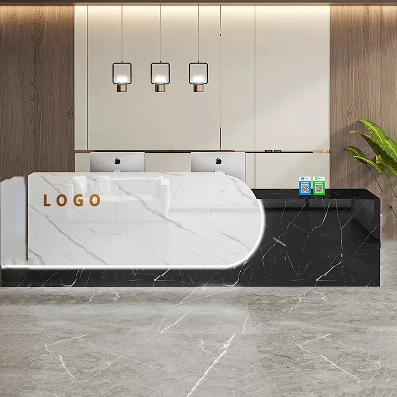 Простые современные стойки ресепшн для салонов красоты, коммерческая мебель для парикмахерских
Простые современные стойки ресепшн для салонов красоты, коммерческая мебель для парикмахерских