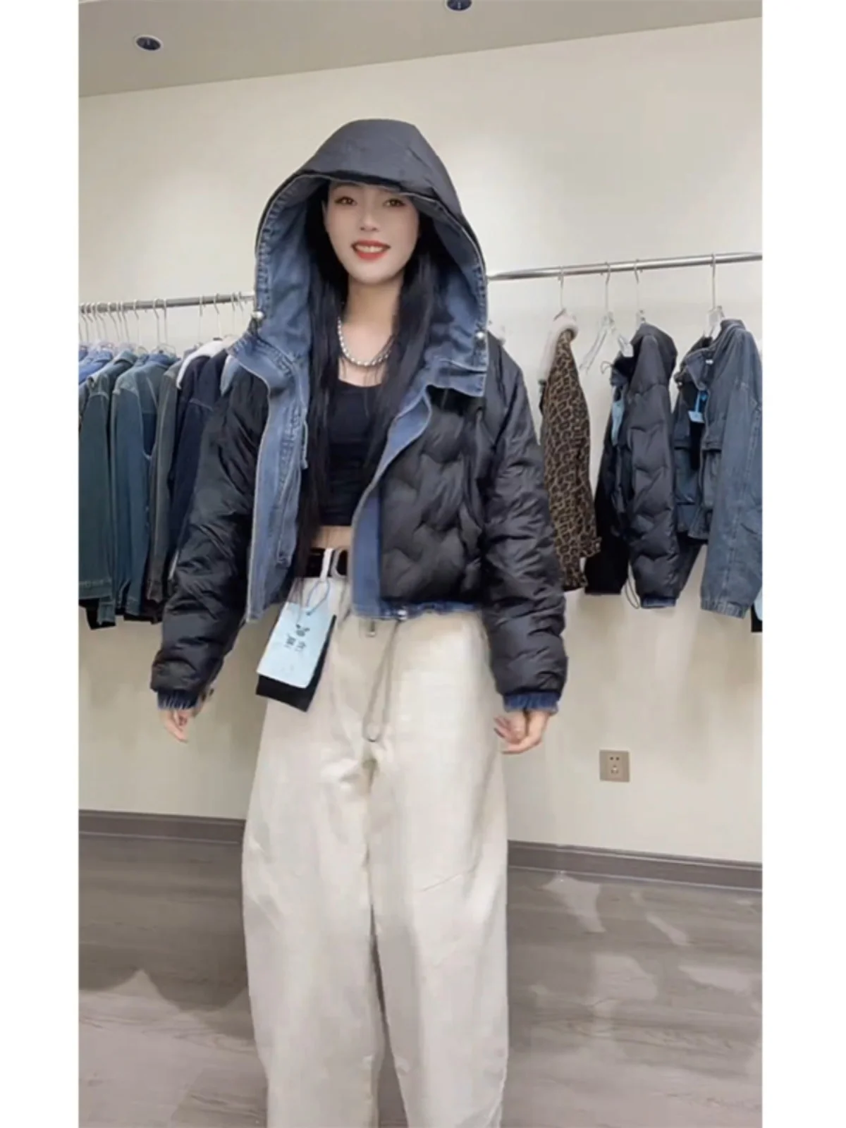 Двусторонняя джинсовая куртка-жакет, легкая, утепленная, теплая, женская верхняя одежда для повседневной носки, с молнией, длинная
Двусторонняя джинсовая куртка-жакет, легкая, утепленная, теплая, женская верхняя одежда для повседневной носки, с молнией, длинная