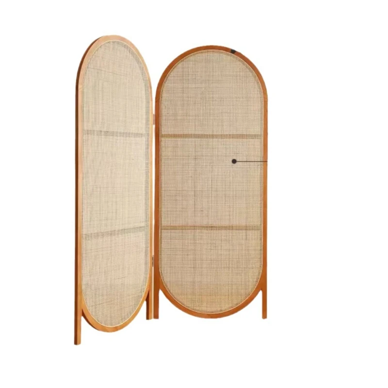 Japanese-style rattan solid wood screen, living room, dining room, bedroom entrance, blocking mobile logs
Japanese-style rattan solid wood screen, living room, dining room, bedroom entrance, blocking mobile logs
