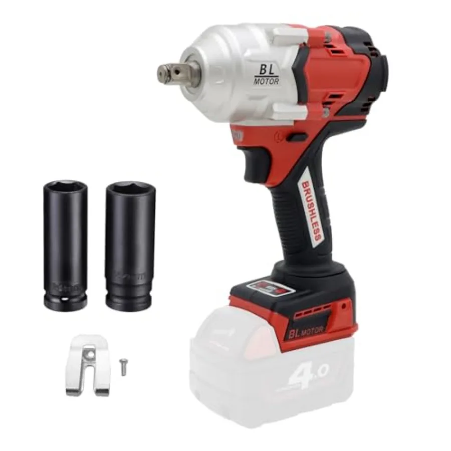 1/2 1000Nm Cordless Impact Wrench Brushless Wrench. Body only no battery included
1/2 1000Nm Cordless Impact Wrench Brushless Wrench. Body only no battery included