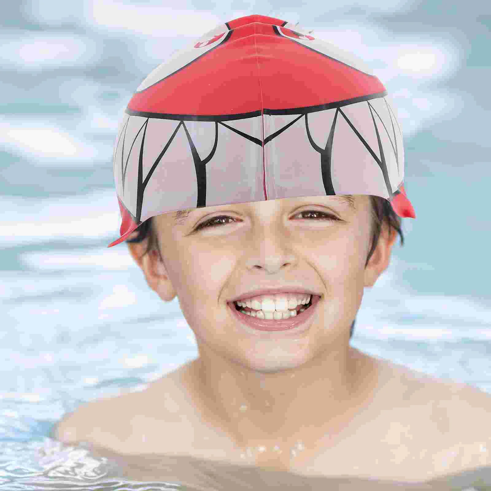 Kid Children's Elastic Silicone Fish Shaped Swimming Cartoon Shark Shaped Waterproof Swimming Hat (Shark, Red)
Kid Children's Elastic Silicone Fish Shaped Swimming Cartoon Shark Shaped Waterproof Swimming Hat (Shark, Red)