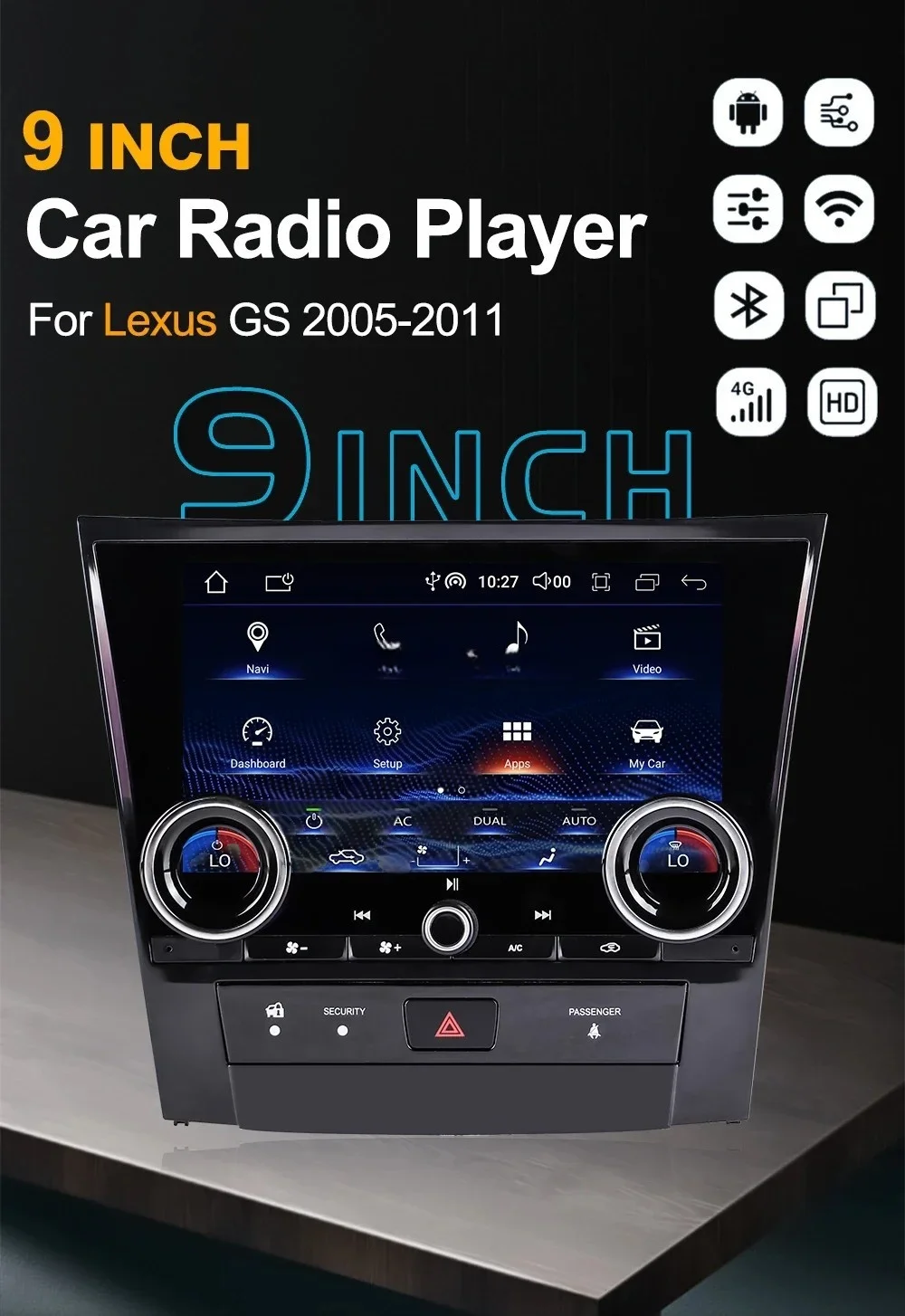 Ls Car Radio Stereo Android14 For Lexus Gs Gs300 Gs450 2005-2011 Automotive Multimedia Carplay Auto Bluetooth
Ls Car Radio Stereo Android14 For Lexus Gs Gs300 Gs450 2005-2011 Automotive Multimedia Carplay Auto Bluetooth