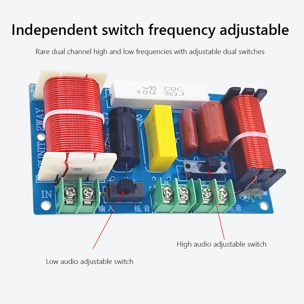 Двухполосный аудио-разделитель частот 2500-3000 Гц, 250 Вт, Hi-Fi кроссовер-фильтр для модификации аудиосистем домашнего кинотеатра
Двухполосный аудио-разделитель частот 2500-3000 Гц, 250 Вт, Hi-Fi кроссовер-фильтр для модификации аудиосистем домашнего кинотеатра