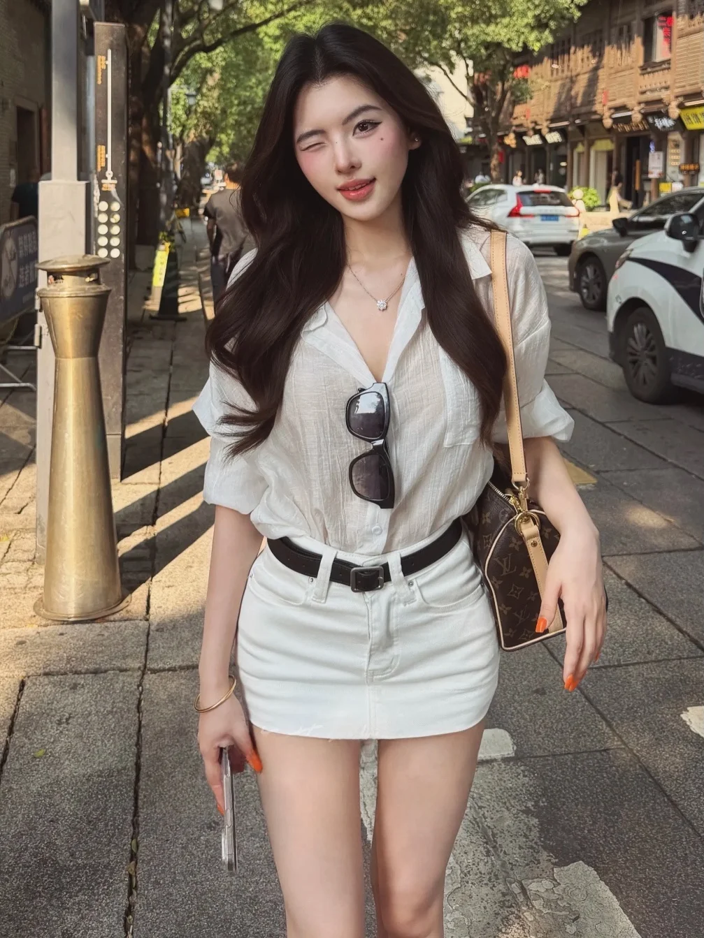Elegant White Thin Denim Skirt Shirt Set Women's Summer Korean Style Commute Loose Feelings High Waist Breezy Breathable
Elegant White Thin Denim Skirt Shirt Set Women's Summer Korean Style Commute Loose Feelings High Waist Breezy Breathable