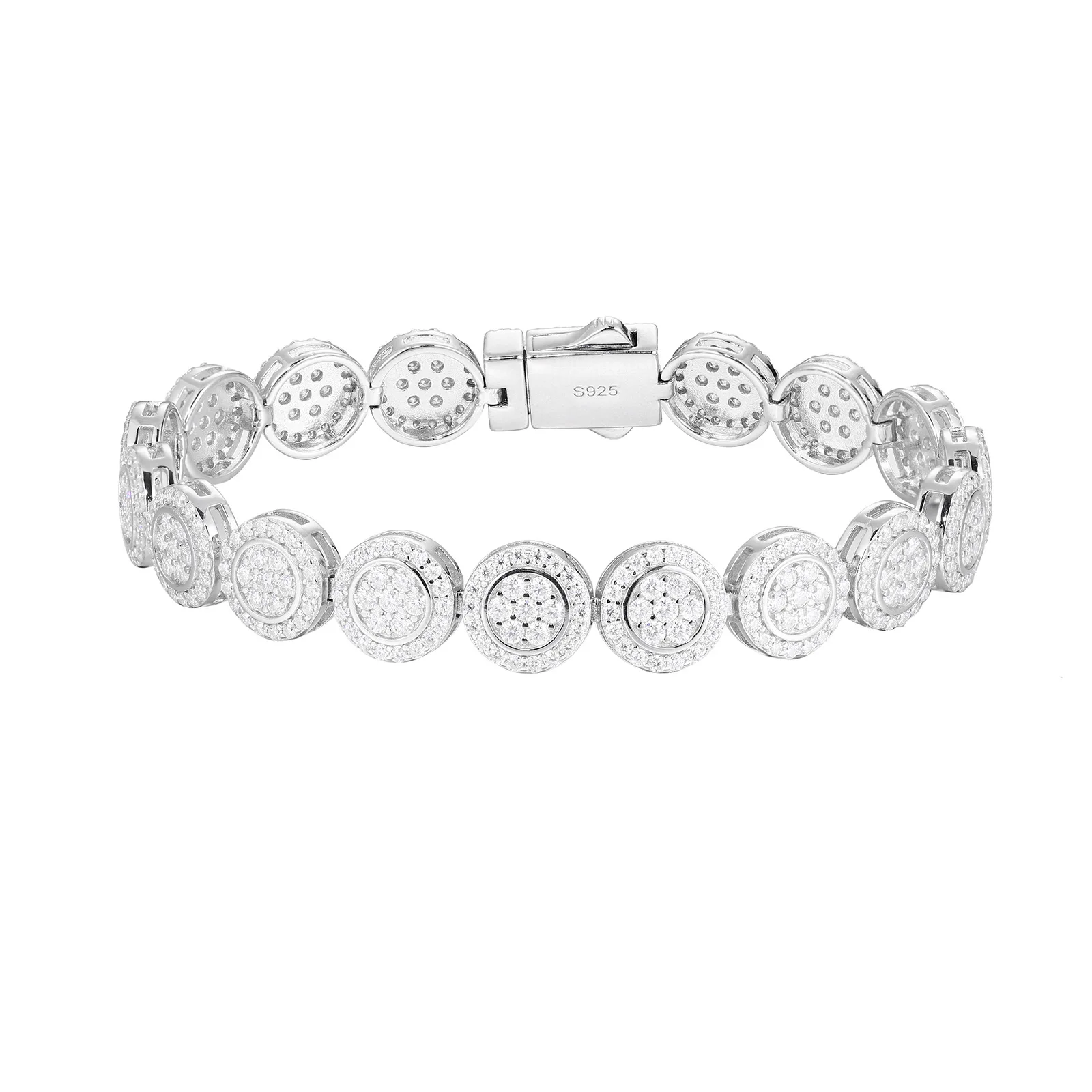 10mm wide S925 Sterling Silver and Moissanite 1 Row Tennis Link Chain Bracelets Women Men Hip Hop Bling Ice Out Rapper Jewelry
10mm wide S925 Sterling Silver and Moissanite 1 Row Tennis Link Chain Bracelets Women Men Hip Hop Bling Ice Out Rapper Jewelry