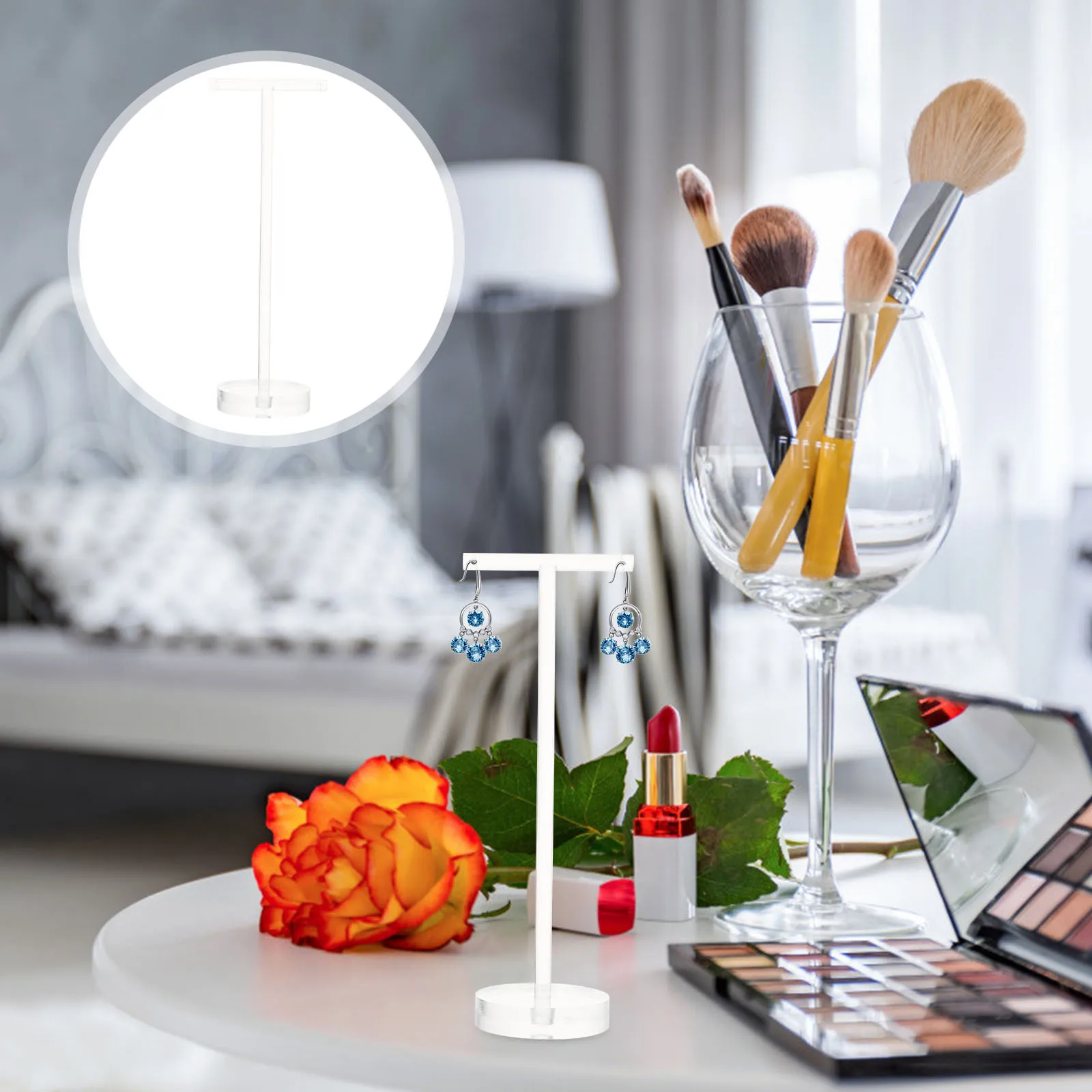 1pc Acrylic Display Rack Decorative Earring Storage Holder Jewelry Display Stand Earring Organizer Tangle-Free Storage
1pc Acrylic Display Rack Decorative Earring Storage Holder Jewelry Display Stand Earring Organizer Tangle-Free Storage