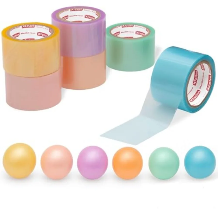 Sticky Ball Tape 6 Candy Colors 1.4 Inch x 33 Ft Residue-Free Decompression Ball Tape for Squishy Stress Ball Maker
Sticky Ball Tape 6 Candy Colors 1.4 Inch x 33 Ft Residue-Free Decompression Ball Tape for Squishy Stress Ball Maker