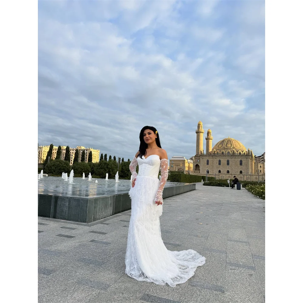 EDECPBM Satin Sweetheart ivory Mermaid Evening Dress Formal Glamorous Elegant Luxury Beading 2026 Customized Robes de Soirée
EDECPBM Satin Sweetheart ivory Mermaid Evening Dress Formal Glamorous Elegant Luxury Beading 2026 Customized Robes de Soirée