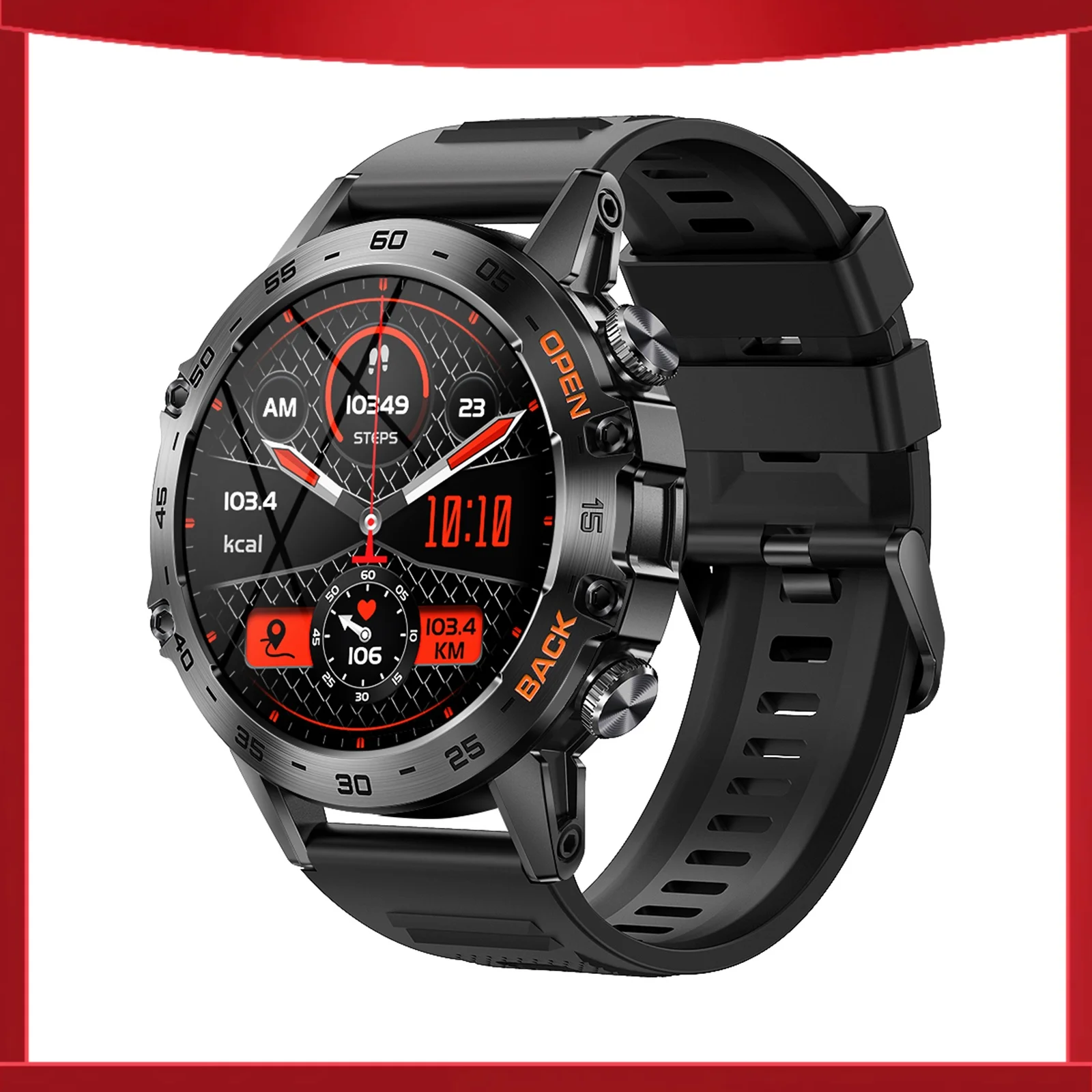 Смарт-браслет K52: Спортивные часы с IPS-экраном 1,39 дюйма, сенсорным управлением, фитнес-трекер, водонепроницаемость IP67, звонки по Bluetooth, мониторинг сна и пульса, многофункциональный.
Смарт-браслет K52: Спортивные часы с IPS-экраном 1,39 дюйма, сенсорным управлением, фитнес-трекер, водонепроницаемость IP67, звонки по Bluetooth, мониторинг сна и пульса, многофункциональный.