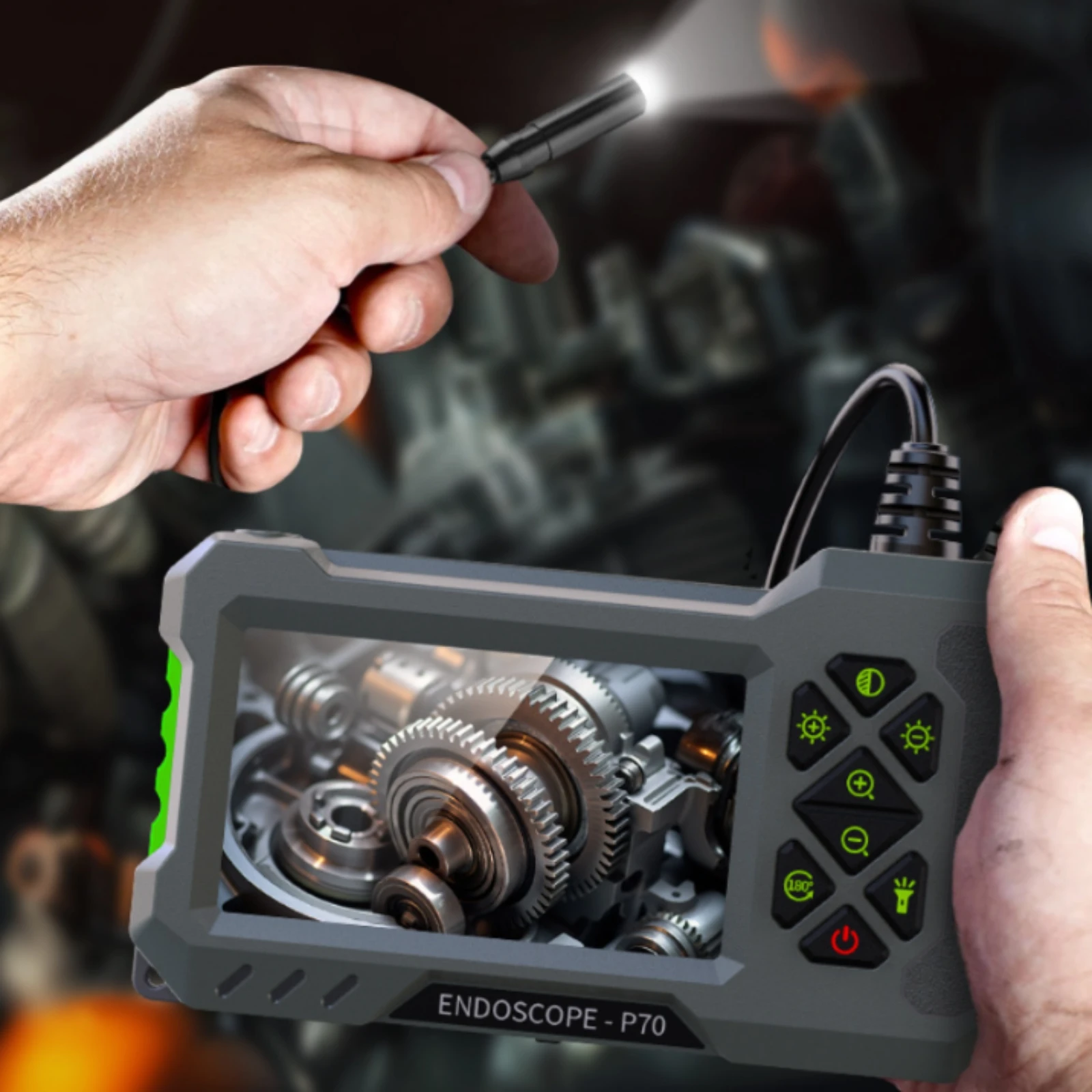 Industrial Endoscope IP67 Water Resistant Industrial Endoscope Camera Borescope Type-C Charging Snake Camera Built-in Battery
Industrial Endoscope IP67 Water Resistant Industrial Endoscope Camera Borescope Type-C Charging Snake Camera Built-in Battery