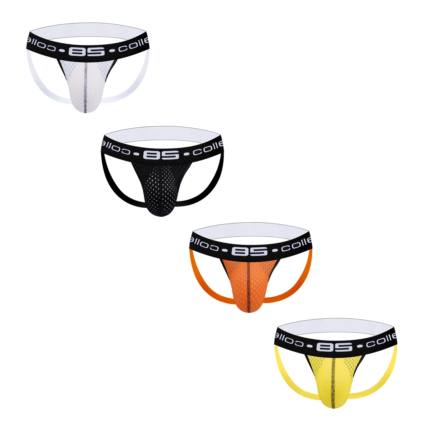 CMENIN 4Pcs Hip Raise Sexy Men Thongs Sissy Bikini Jockstrap Panties Cotton Breathable Mesh Men's Thong and G String Underwear
CMENIN 4Pcs Hip Raise Sexy Men Thongs Sissy Bikini Jockstrap Panties Cotton Breathable Mesh Men's Thong and G String Underwear