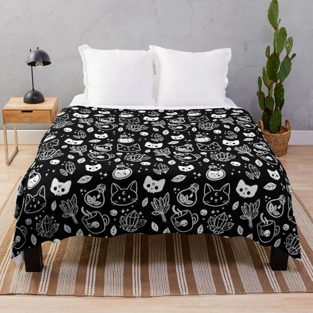 Herb Witch // Black and White | Nikury Throw Blanket heavy to sleep for sofa warm winter Blankets
Herb Witch // Black and White | Nikury Throw Blanket heavy to sleep for sofa warm winter Blankets
