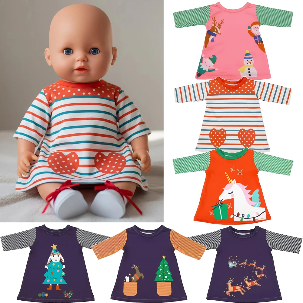 Cute Dress For 43 cm Baby Doll Clothes Accessories 18 Inch American Doll Girl's Toys Our Generation Nenuco Christmas Gift
Cute Dress For 43 cm Baby Doll Clothes Accessories 18 Inch American Doll Girl's Toys Our Generation Nenuco Christmas Gift