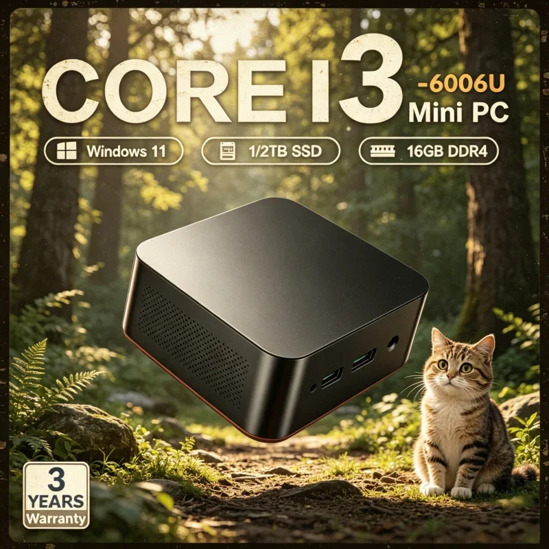 2026 Premium Lithe MINI PC Windows 11 Pro Core I3 6006U RAM 1TB SSD WIFI 6 BT5.2 4K HD Burnished Relaxed Gaming
2026 Premium Lithe MINI PC Windows 11 Pro Core I3 6006U RAM 1TB SSD WIFI 6 BT5.2 4K HD Burnished Relaxed Gaming